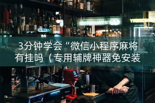 3分钟学会“微信小程序麻将有挂吗（专用辅牌神器免安装）