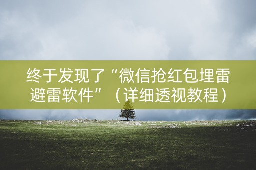 终于发现了“微信抢红包埋雷避雷软件”（详细透视教程）-哔哩哔哩