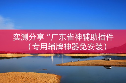 实测分享“广东雀神辅助插件（专用辅牌神器免安装）