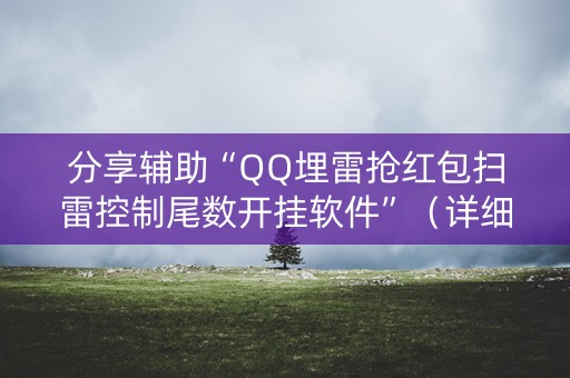 分享辅助“QQ埋雷抢红包扫雷控制尾数开挂软件”（详细透视教程）-哔哩哔哩