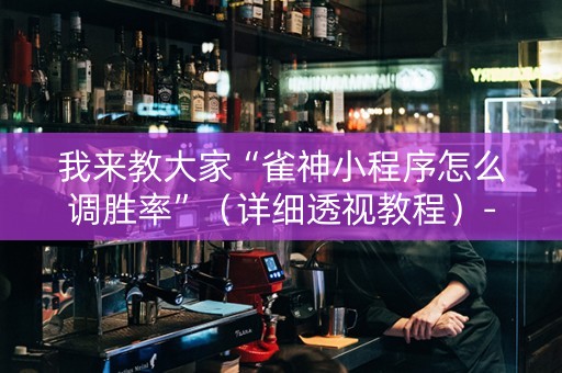 我来教大家“雀神小程序怎么调胜率”（详细透视教程）-哔哩哔哩