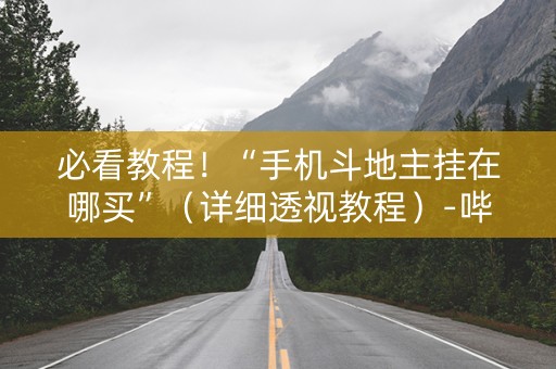 必看教程！“手机斗地主挂在哪买”（详细透视教程）-哔哩哔哩