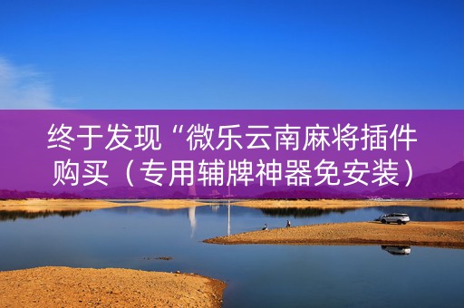 终于发现“微乐云南麻将插件购买（专用辅牌神器免安装）