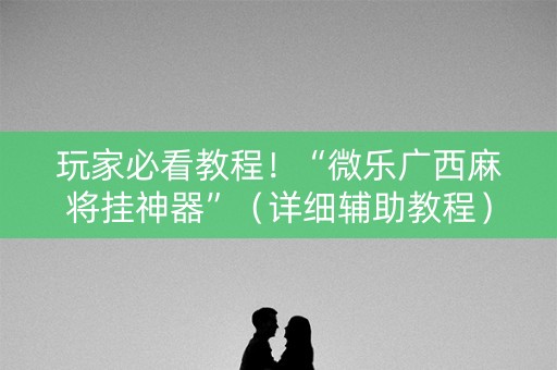 玩家必看教程！“微乐广西麻将挂神器”（详细辅助教程）-哔哩哔哩