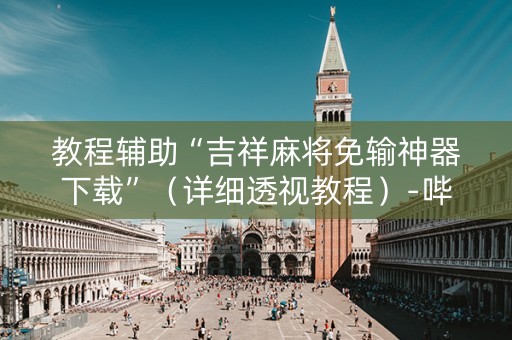 教程辅助“吉祥麻将免输神器下载”（详细透视教程）-哔哩哔哩