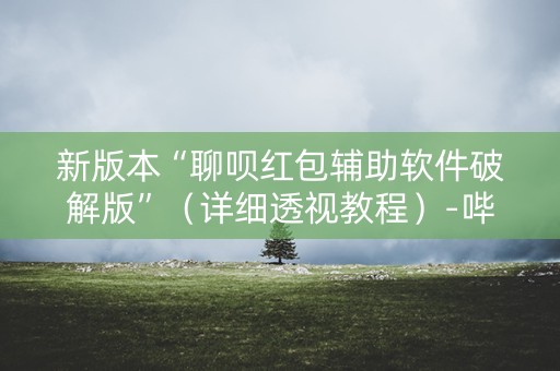 新版本“聊呗红包辅助软件破解版”（详细透视教程）-哔哩哔哩