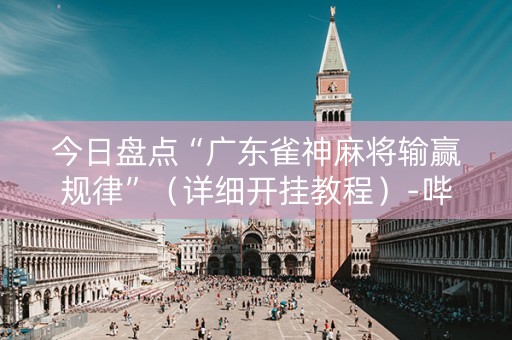 今日盘点“广东雀神麻将输赢规律”（详细开挂教程）-哔哩哔哩