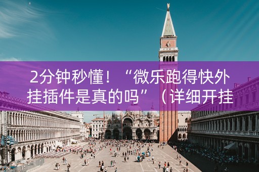 2分钟秒懂！“微乐跑得快外挂插件是真的吗”（详细开挂教程）-哔哩哔哩