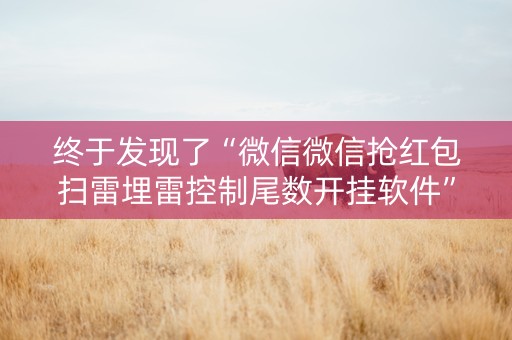 终于发现了“微信微信抢红包扫雷埋雷控制尾数开挂软件”（详细透视教程）-哔哩哔哩