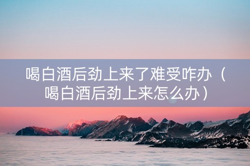 喝白酒后劲上来了难受咋办（喝白酒后劲上来怎么办）