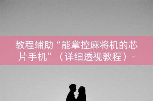 教程辅助“能掌控麻将机的芯片手机”（详细透视教程）-哔哩哔哩