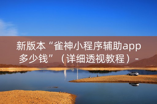 新版本“雀神小程序辅助app多少钱”（详细透视教程）-哔哩哔哩