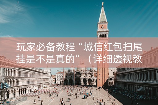玩家必备教程“城信红包扫尾挂是不是真的”（详细透视教程）-哔哩哔哩