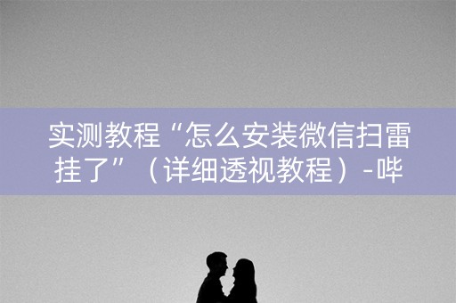 实测教程“怎么安装微信扫雷挂了”（详细透视教程）-哔哩哔哩