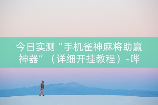 今日实测“手机雀神麻将助赢神器”（详细开挂教程）-哔哩哔哩