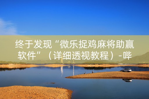 终于发现“微乐捉鸡麻将助赢软件”（详细透视教程）-哔哩哔哩