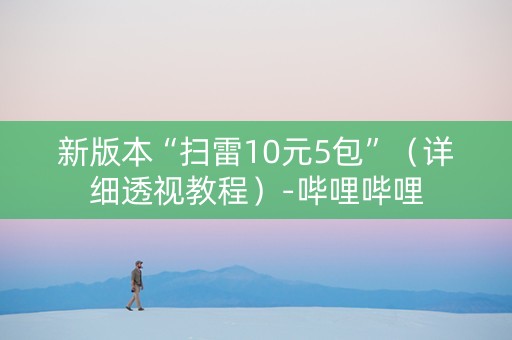 新版本“扫雷10元5包”（详细透视教程）-哔哩哔哩