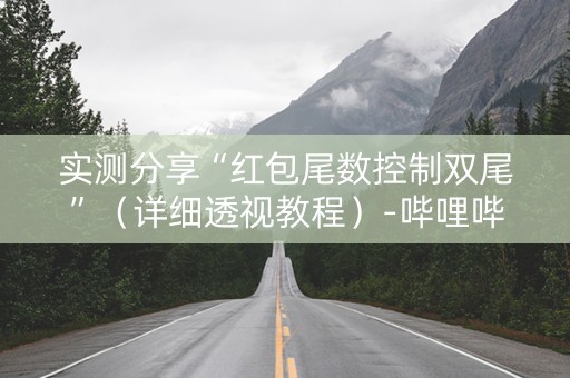 实测分享“红包尾数控制双尾”（详细透视教程）-哔哩哔哩