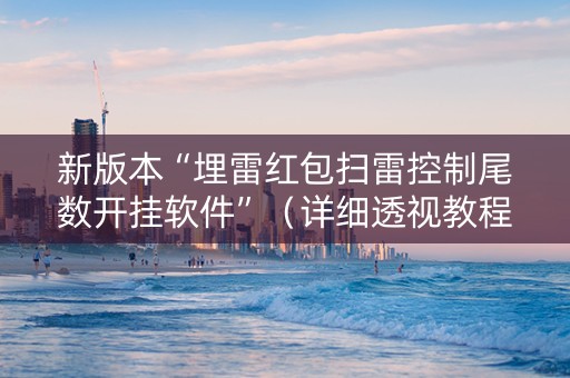 新版本“埋雷红包扫雷控制尾数开挂软件”（详细透视教程）-哔哩哔哩