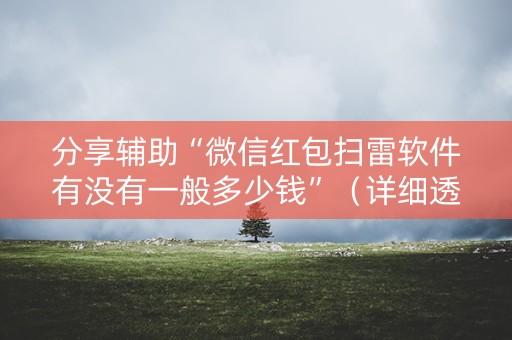 分享辅助“微信红包扫雷软件有没有一般多少钱”（详细透视教程）-哔哩哔哩