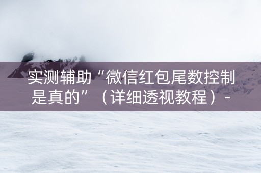 详细阅读:实测辅助“微信红包尾数控制是真的”(详细透视教程)-哔哩哔哩 实测辅助“微信红包尾数控制是真的”(详细透视教程)-哔哩哔哩