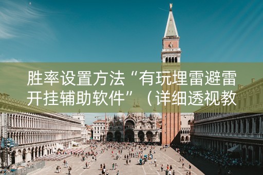 胜率设置方法“有玩埋雷避雷开挂辅助软件”（详细透视教程）-哔哩哔哩