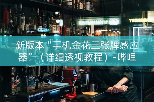 新版本“手机金花三张牌感应器”（详细透视教程）-哔哩哔哩