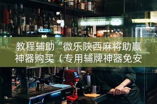 教程辅助“微乐陕西麻将助赢神器购买（专用辅牌神器免安装）