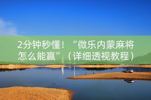 2分钟秒懂！“微乐内蒙麻将怎么能赢”（详细透视教程）-哔哩哔哩