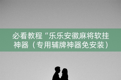 必看教程“乐乐安徽麻将软挂神器（专用辅牌神器免安装）