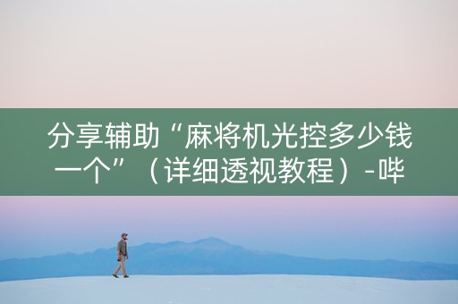 分享辅助“麻将机光控多少钱一个”（详细透视教程）-哔哩哔哩