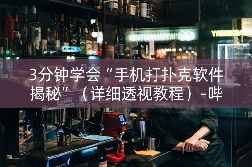 3分钟学会“手机打扑克软件揭秘”（详细透视教程）-哔哩哔哩