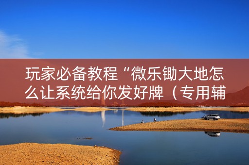 玩家必备教程“微乐锄大地怎么让系统给你发好牌（专用辅牌神器免安装）