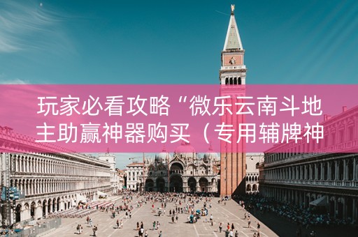 玩家必看攻略“微乐云南斗地主助赢神器购买（专用辅牌神器免安装）