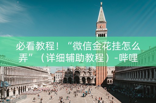 必看教程！“微信金花挂怎么弄”（详细辅助教程）-哔哩哔哩