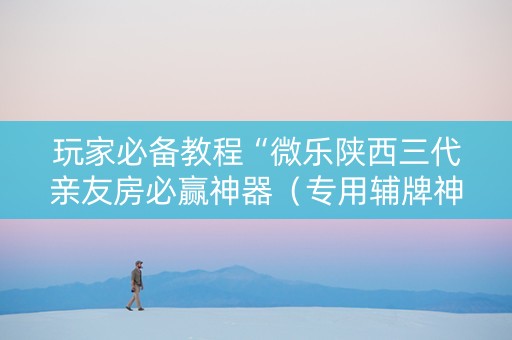 玩家必备教程“微乐陕西三代亲友房必赢神器（专用辅牌神器免安装）