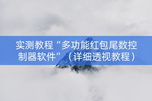 实测教程“多功能红包尾数控制器软件”（详细透视教程）-哔哩哔哩