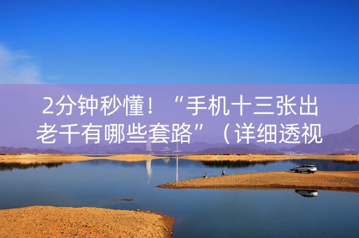 2分钟秒懂！“手机十三张出老千有哪些套路”（详细透视教程）-哔哩哔哩