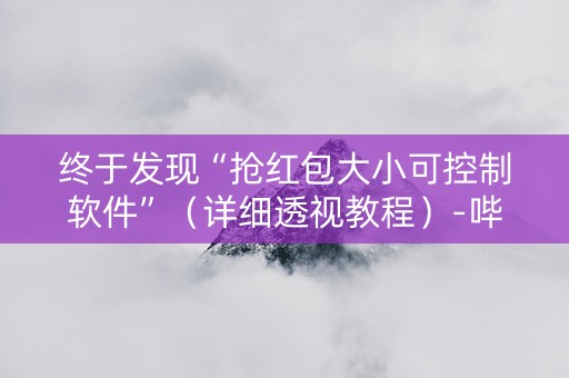 终于发现“抢红包大小可控制软件”（详细透视教程）-哔哩哔哩