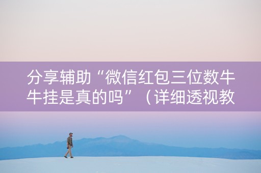分享辅助“微信红包三位数牛牛挂是真的吗”（详细透视教程）-哔哩哔哩