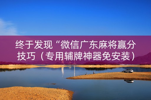 终于发现“微信广东麻将赢分技巧（专用辅牌神器免安装）