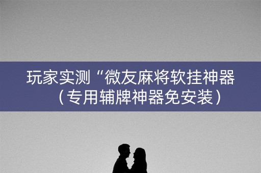 玩家实测“微友麻将软挂神器（专用辅牌神器免安装）