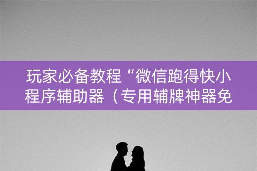 玩家必备教程“微信跑得快小程序辅助器（专用辅牌神器免安装）