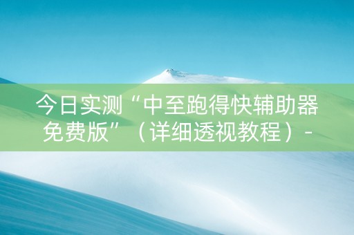 今日实测“中至跑得快辅助器免费版”（详细透视教程）-哔哩哔哩