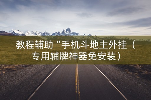 教程辅助“手机斗地主外挂（专用辅牌神器免安装）