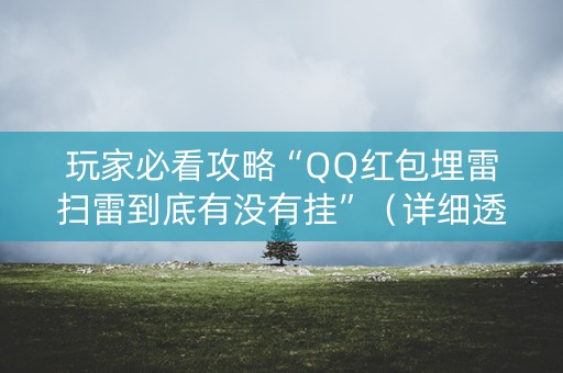 玩家必看攻略“QQ红包埋雷扫雷到底有没有挂”（详细透视教程）-哔哩哔哩