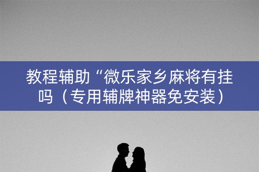教程辅助“微乐家乡麻将有挂吗（专用辅牌神器免安装）