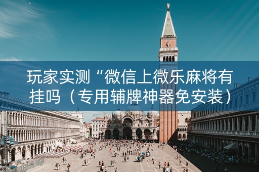 玩家实测“微信上微乐麻将有挂吗（专用辅牌神器免安装）