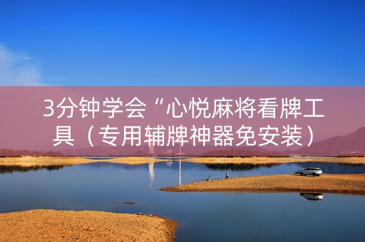 3分钟学会“心悦麻将看牌工具（专用辅牌神器免安装）