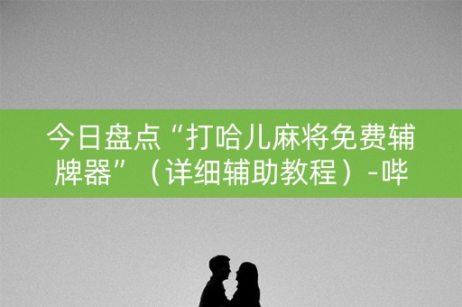 今日盘点“打哈儿麻将免费辅牌器”（详细辅助教程）-哔哩哔哩